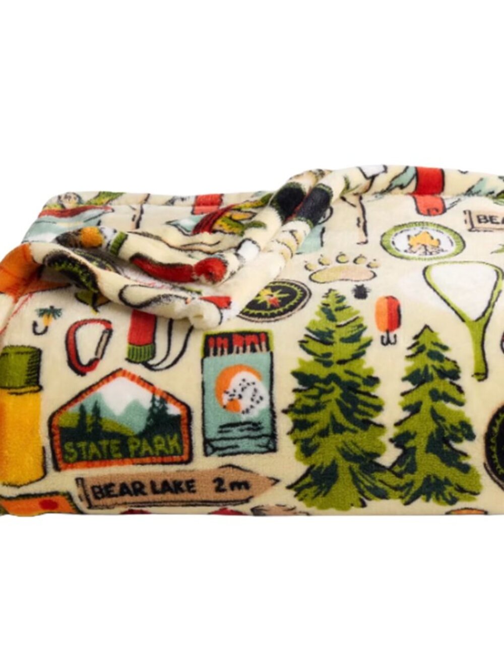 NEW  The Big One Throw Blanket Camping, Bear, Tents, Lodge, Cabin